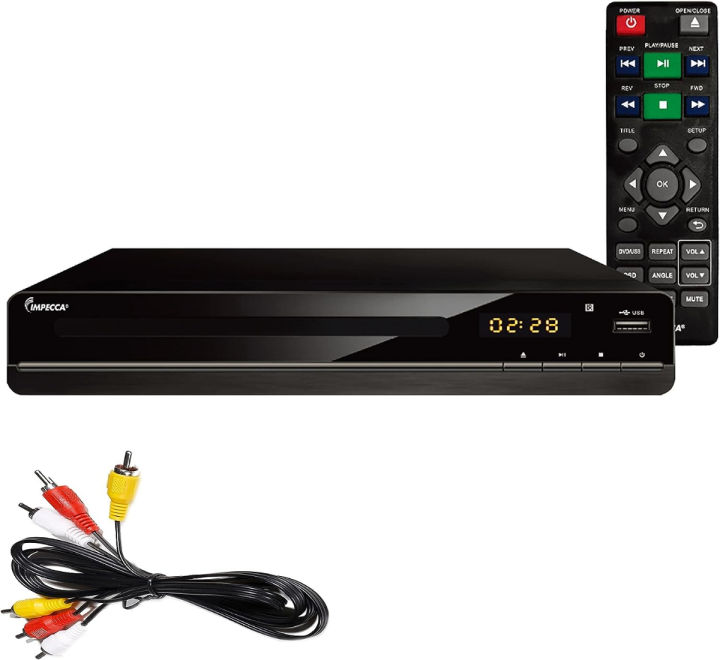 impecca-dvhp9117-dvd-player-for-tv-multi-region-hdmi-rca-av-cable-usb-cd-mp3-playback-big-button-remote-compact-hdmi-dvd-player-progressive-scan-up-convert-to-1080p-led-display-2-0-ch-100-240v