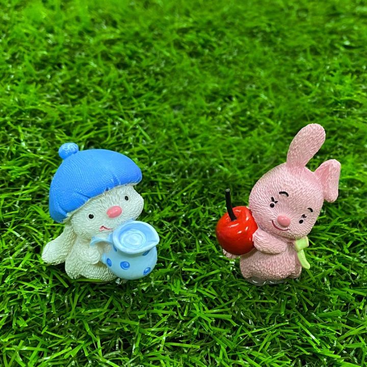 ตุ๊กตาจิ๋ว-กระต่ายน้อยน่ารัก-ตกแต่งสวนถาด-แต่งสวนจิ๋ว-แต่งเค้กแต่งบ้าน-diyได้ด้วยตัวคุณเอง-ราคาต่อชิ้น