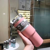 30ozThermos Double Wall Stainless Steel Vacuum Flask Portable Car Insulated Tumbler With Lid Straw Outdoor Cup Tour Coffee Mugs