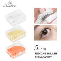 GLAMLASH ที่ม้วนขนตาทำจากซิลิโคน5คู่ชุดเบาะการต่อขนตาเครื่องมือเปิร์มยกขนตาอุปกรณ์เสริมชุดใช้ซ้ำได้