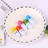 Creative Vitamin Smile Pill Design Stretch Ballpoint Pen School Ball Pen Kids Stationery