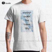 Always Under The Same Sky Design Classic T-Shirt Pirate Shirt Custom Gift Breathable Cotton Xs-5Xl Streetwear All Seasons