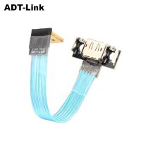 คุณภาพสูง Adapter Male-Female Displayport DP Ribbon Shielding Leads 1.2 Extension Version FPC Degree Wires Cable Adapters To Metal Newest Flat Angled 1.4 DP 90