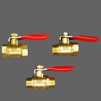 1/8 1/4 3/8 1/2 BSP Female Male Thread Brass 2 Way Shut Off Ball Valve Pipe Fitting Coupler Connector Adapter