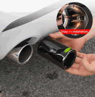 Car styling Chrome Exhaust Muffler Tip s Rear Modified Tail Throat Liner For BMW F10 F20 F30 F32 F34 F48 Accessories