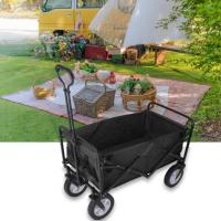 Collapsible Wagon Camping Outdoor Trolley Garden Shopping Folding Wagon Cart