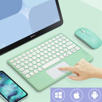 Papan Kekunci Yang Sesuai dan Tetikus Combo ชุดแป้นพิมพ์บลูทูธไร้สายสำหรับแท็บเล็ต Samsung Xiaomi Android IOS Windows