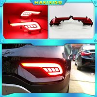 2Pcs LED Rear Bumper Reflector Light For Hyundai ix45 Santa Fe Santafe 2016 2017 2018 Brake Light Turn Signal Light