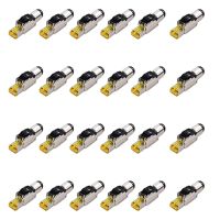 24-Pack Tool Free Shielded RJ45 8, Cat8 Field Termination Plug, Cat8 Connector, Cat8 Plug