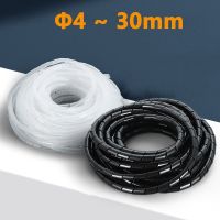 PE Wire Harness Cable Protection Conduit Spiral Wound Sleeve Insulation Resistant High Temperature Auto Mechanical Circuit