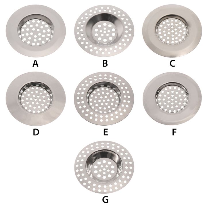 2pcs-strainer-bath-basin-drain-hair-clean-up-mesh-trap-filter-kitchen-sink-with-large-wide-rim-catcher-cover-cap-plug-wholesale