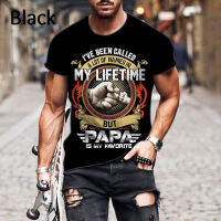 2023 New Hot Selling Ive Been Called A Lot Of Names But Papa Is My Favorite 3D Printed T-Shirt Personalized Hip Hop Men &amp; Women Casual Fashion Short Sleeve Round Neck T-Shirt Summer Mens Retro Sports Tops S-5XL