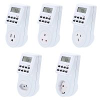 【cw】 US BR Plug Digital Programmable Electric Wall Socket Timer 220V 110V