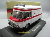 【HOT】 Mamas &amp; Babies ของเล่นแบบจำลองรถยนต์1/43 Barkas B1000รถพยาบาลของเล่นเก็บสะสมโมเดลรถเหล็กของขวัญเด็ก