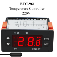 ETC-961 Digital Temperature Controller Defrosting ตู้เย็นเทอร์โมสตัทควบคุมความร้อนเทอร์โมเรกูเลเตอร์พร้อมเซ็นเซอร์ NTC 220V-harjea4397887