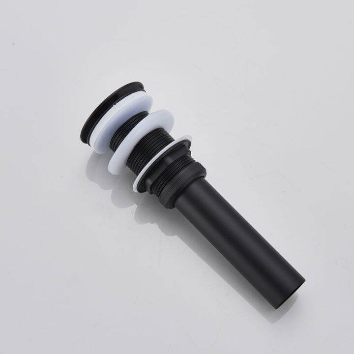 wholesale-and-retail-matte-black-finish-pop-up-drain-bath-strainer-drain-with-or-not-overflow-kitchen-sink-accessories