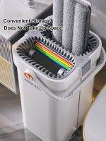 Joybos Multifunction Microfiber Mops With Bucket and Squeeze Hand Free Flat Floor Mop Cleaning Tool Household Rainbow Mop