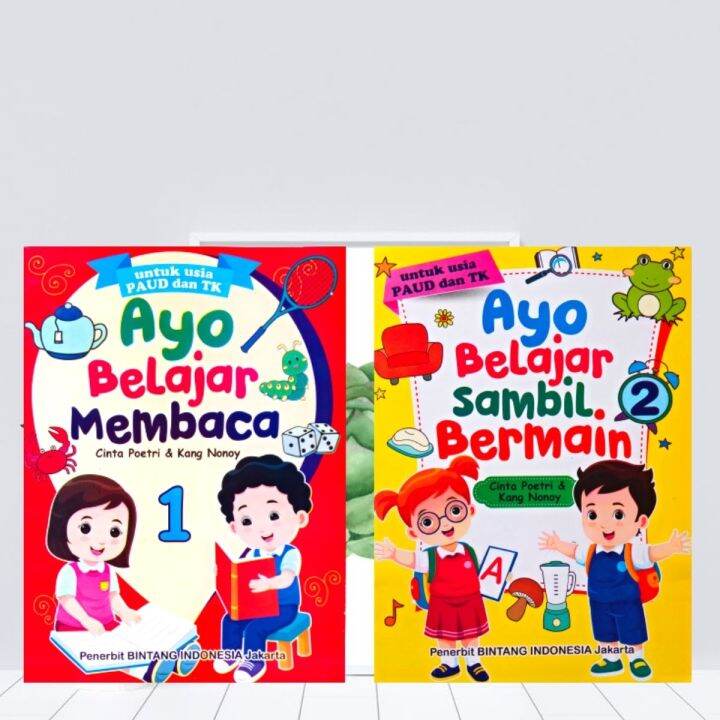 Buku Anak Tk Dan PAUD Ayo Belajar Membaca Jilid 1 Dan 2 | Lazada Indonesia