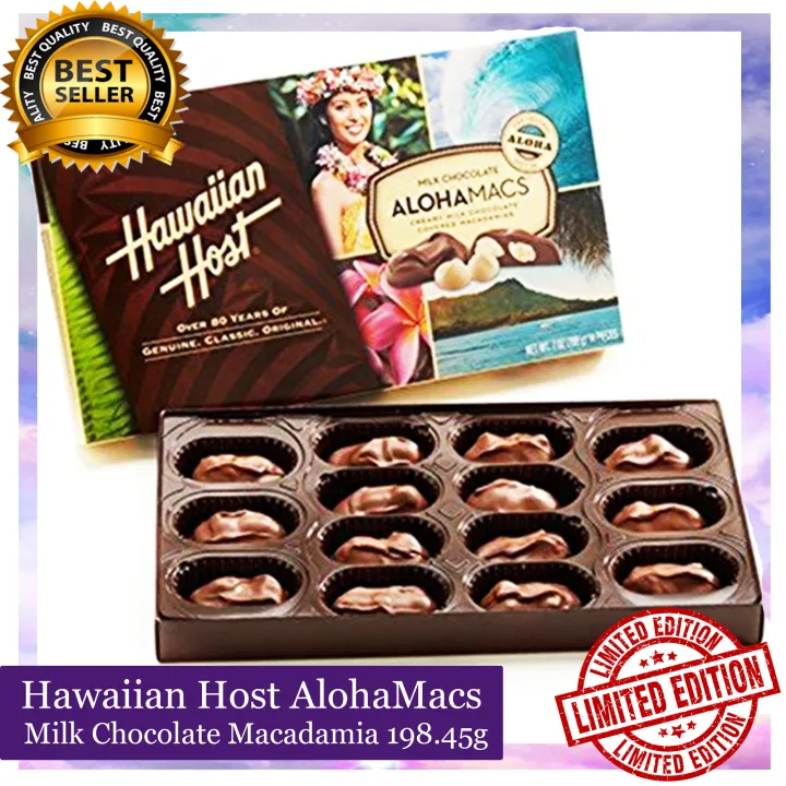 Hawaiian Host AlohaMacs Milk Chocolate Macadamia 198.45g Lazada PH