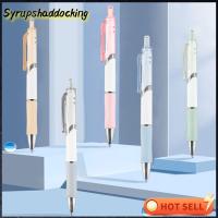 SYRUPSHADDOCKING อุปกรณ์การเรียนสำนักงานเครื่องมือการเขียนปากกาหมึกเจลแห้งเร็ว0.5มม. หมึกดำปากกาปากกาลูกลื่นแบบกด