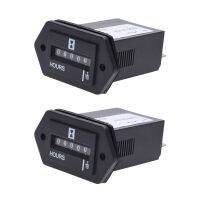 2X AC100-250V Electromechanical Hour Meter Counter