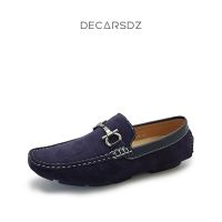 รองเท้าโลฟเฟอร์ DECARSDZ สำหรับผู้ชายสบายๆ Sepatu Slip On คุณภาพสูงรองเท้าระบายอากาศชายรองเท้าส้นเตี้ยสำหรับใส่ขณะขับรถแบรนด์