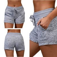 Vadim Women Casual Shorts Summer Sports Runnnig Shorts Lace-up Run Bike Casual Skinny Pockets Shorts Femme Clothing