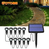 ∈✒™ 1-To-10 LED Solar Outdoor Lamp IPX4 Waterproof Solar Light Garden Decoration Lamp Night Lamp For Garden Street Courtyard Lawn