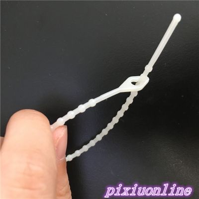 100pcs/packet 3x180mm Beaded Nylon Cable Ties Releasable Width 2.5mm Self locking Cable Zip Ties DS140 Drop Shipping