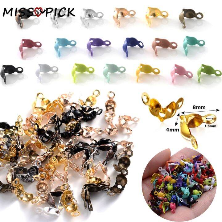 200pcs-mixed-ball-chain-crimp-end-connector-bead-tips-thread-cord-end-knot-cover-clasp-for-diy-jewelry-making-bracelet-necklace