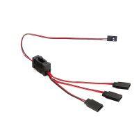 1PCS RC Servo Extension 1 to 3 Y Wire Cable LED Light Control Power Switch for JR Futaba RC Model