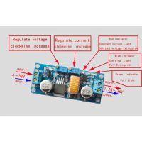 แผงวงจรCc Cv 5 A บอร์ดโมดูลเครื่องชาร์จ Xl 4015 6-38 V To 1 . 25-36 V Dc Step Down