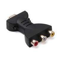 HDMI MaleTo 3 RGB คอนเนคเตอร์อะแดปเตอร์เสียงต่อวิดีโอ RCA สาย AV ตัวแปลงส่วนประกอบสายวิดีโอสัญญาณดิจิตอลสำหรับพีซี HDTV DVD 720P 1080P