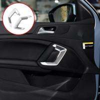 ABS Chorme Car Interior Door Window Handle Frame Cover Trim Sticker For Peugeot 408 308 308s 2014 - 2019 Styling Accessories