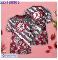 Alabama Crimson Tide Tropical Style 3D T-Shirt For Fans