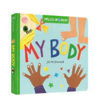 English original picture book Hello world my body cardboard book Hello science small world popular science Encyclopedia for children stem enlightenment picture book for children