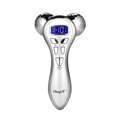 3D Roller Facial V Line Face Lifting Massager Microcurrent LCD Display Facial Firming Anti-Aging Rejuvenation Beauty Skin Care