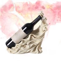 Beige Resin Oriental Beauty Sculpture Resin Wine Rack Best Wine Bottle Rack Wine Rack Home Bar Restaurant Decoration