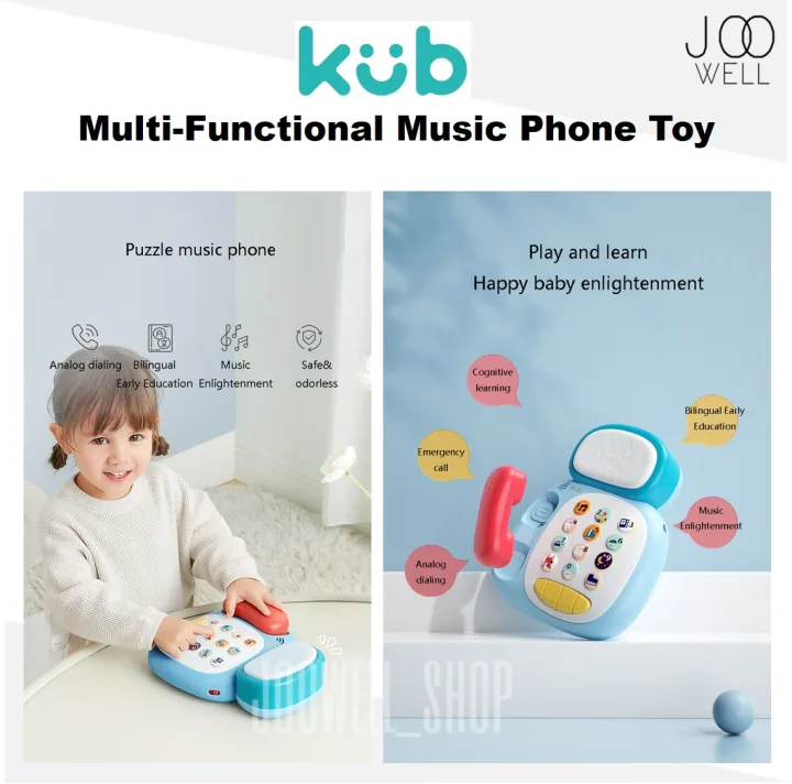 Kub MultiFunctional Music Phone Toy Telephone Lazada