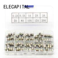 Promotion! 100Pcs Set 5x20mm Quick Blow Glass Tube Fuse Assorted KitsFast-blow Glass Fuses