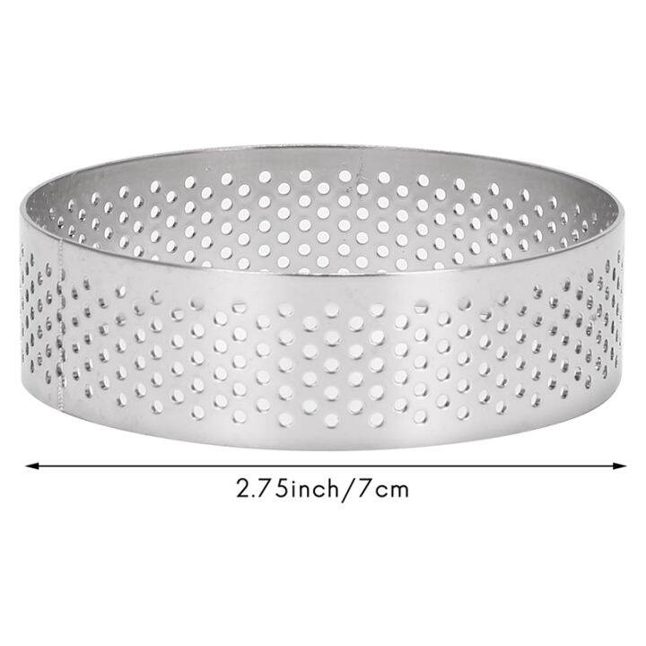 10pcs-circular-tart-rings-with-holes-stainless-steel-fruit-pie-quiches-cake-mousse-mold-kitchen-baking-mould