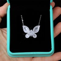 【CW】 Pendent Necklace Chain 925 Sterling Wedding Statement Jewelry for