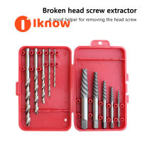 I Know Broken Wire Extractor,ตัวแยกสกรูหัวหัก,ชุดเครื่องมือป้องกันฟัน10ชุด,เครื่องมือสกัดสกรู