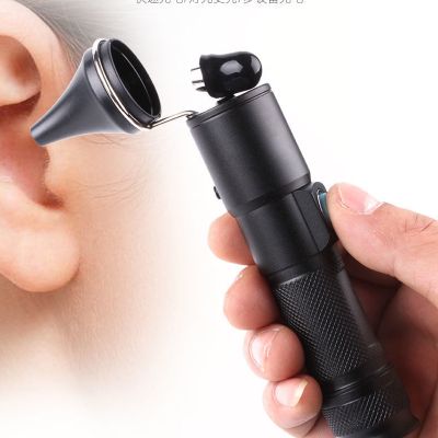 2 In 1 Penlight Led Otoscope Pen Style Light Usb Ear Nose Throat Check Clinical Diagnostic Earpick Wax Remover Earwax Cleaner