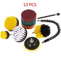 22 Piece Drill Brush Scrub Pads Power Scrubber Cleaning Kit - All Purpose Cleaner Scrubbing Cordless Drill for Cleaning Pool Til