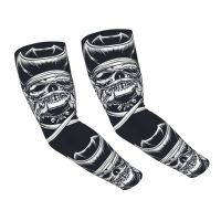 Cool Cycling Sleeve Sport Skull Captain Pirate With Sword Cooling Arm Sleeves Anti-sunburn Sunscreen Uv Protection Sleeves