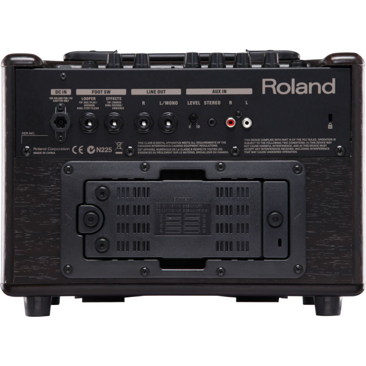 roland-ac-33-acoustic-amp-แอมป์โปร่ง-แอมป์อคูสติก-30-วัตต์-มีเอฟเฟคchorus-amp-reverb-ในตัว-มี-anti-feedback-amp-looper-เสียบหูฟังได้-แถมฟรีอแดปเตอร์