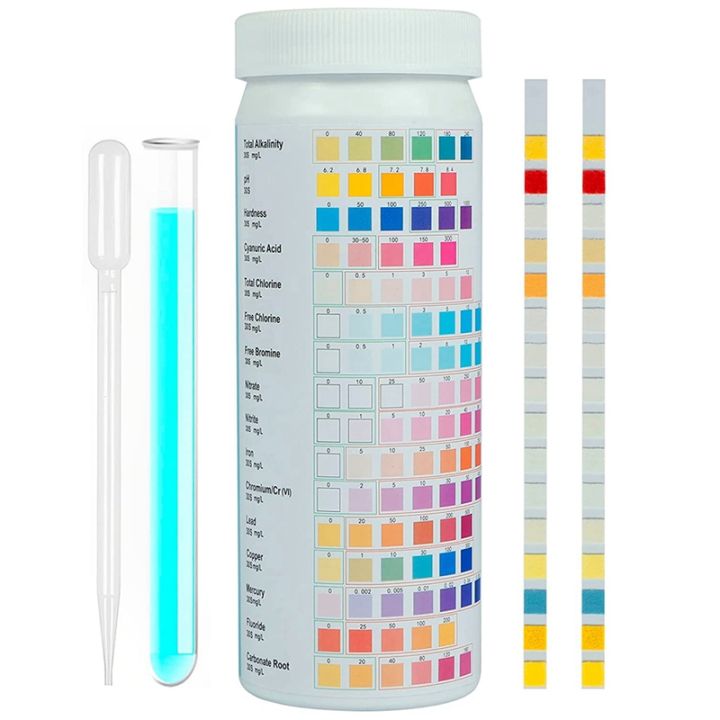 16 in 1 Premium Drinking Water Test Kit,for Drink Water,100 Strips ...