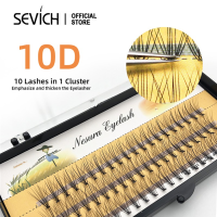 SEVICH ต่อขนตา ขนตาปลอม ขนมิงค์ธรรมชาติ 60 Clusters Eyelash Extension