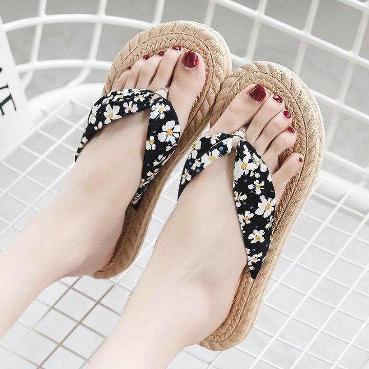 2022-imitation-hemp-hemp-bottom-cool-slippers-han-chao-wear-rubber-at-the-end-of-one-word-procrastinates-the-daisy-cloth-belt-clip-foot-female-slippers